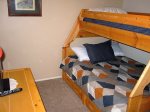 Bedroom 3 is for the children with single over a double bunk